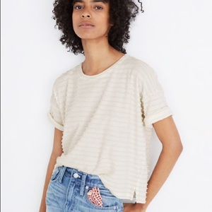 Madewell fringe stripe tee